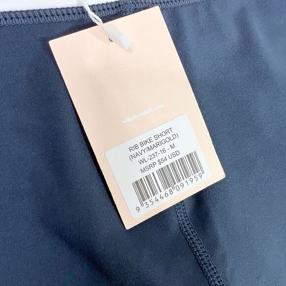 Wilo Bike Shorts Woments Medium Elastic Waistband Ribbed Cycling NEW Compression - Picture 3 of 11